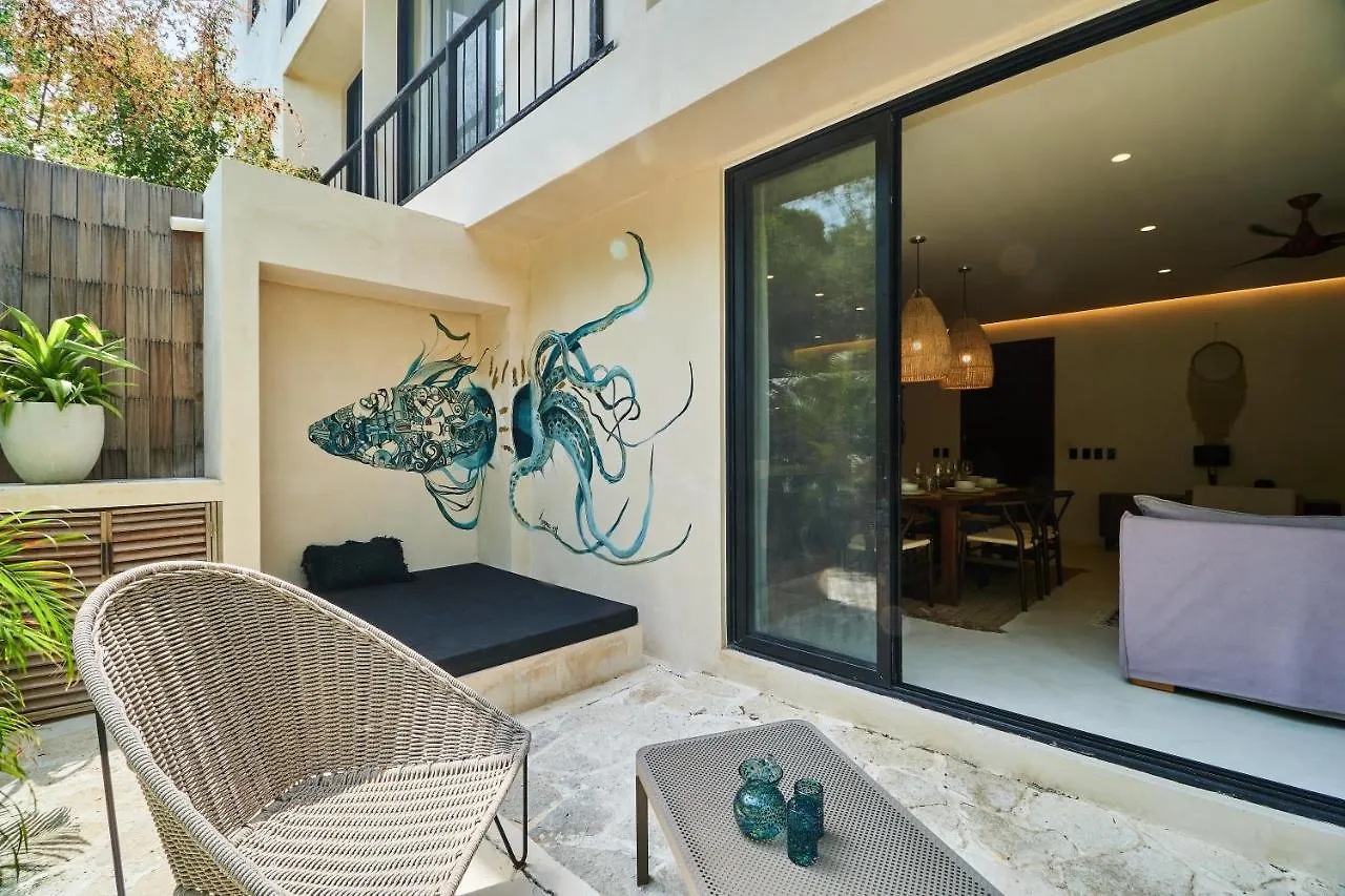 アパート Casa Bedouin Luxury 3Br A Zama Spa Private Pool トゥルム メキシコ